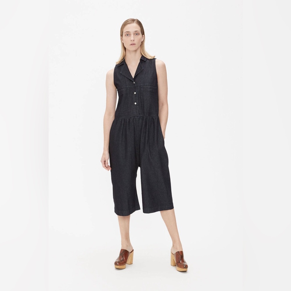 Ilana Kohn Violet Denim Jumpsuit Size Small